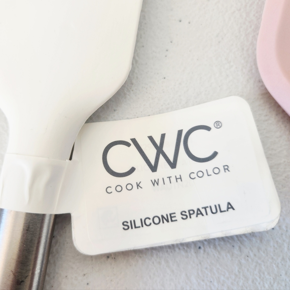 3PC CWC Silicone Spatulas & Slotted Turner Set - Picture 3 of 6